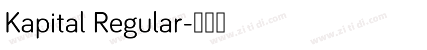 Kapital Regular字体转换